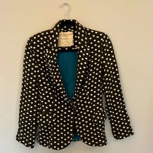 Anthropologie polka dot blazer, XS